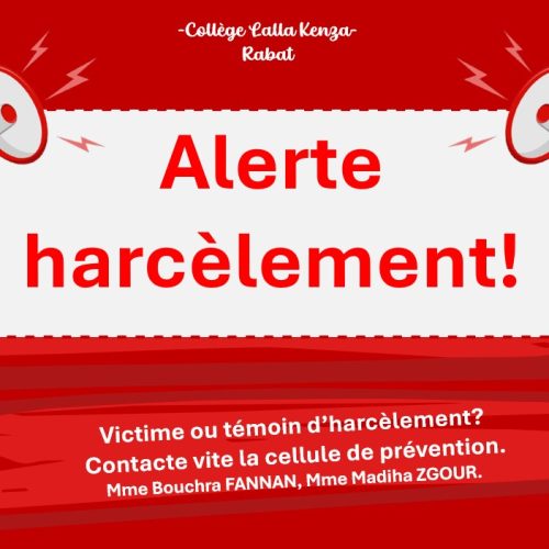 ALERTE HARCELEMENT!
