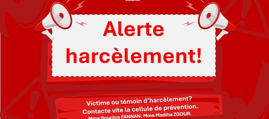 ALERTE HARCELEMENT!